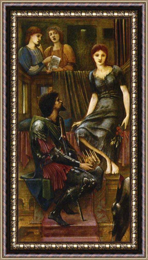 Edward Burne Jones King Cophetua And The Beggar Maid Study Framed Painting