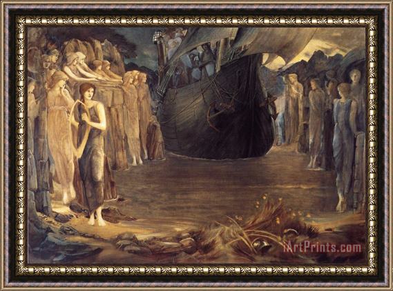 Edward Burne Jones The Sirens Framed Painting