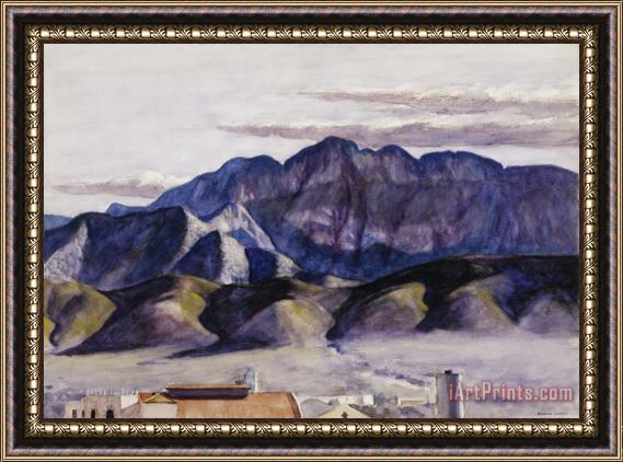 Edward Hopper Sierra Madre at Monterrey Framed Painting
