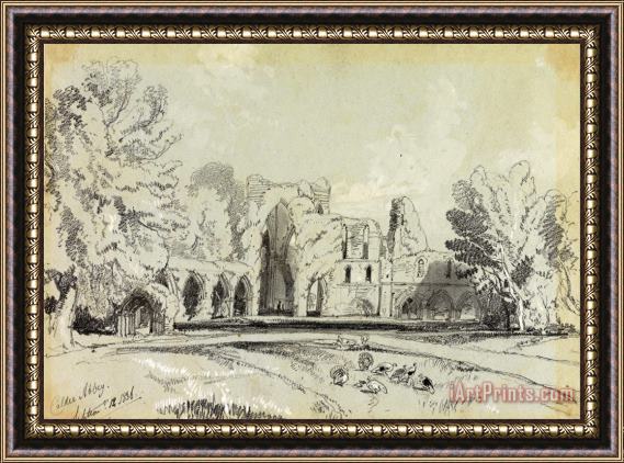 Edward Lear Calder Abbey, September 12. 1836 Framed Print