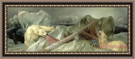 Edwin Landseer Man Proposes, God Disposes Framed Painting