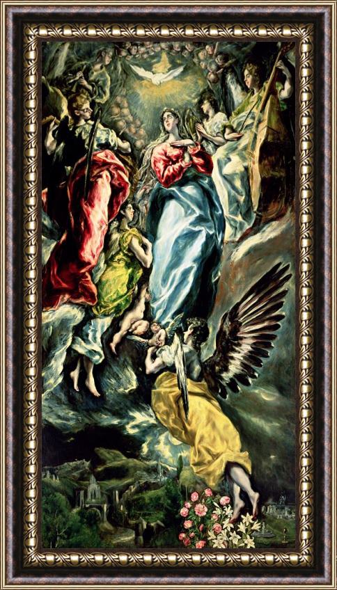 El Greco Domenico Theotocopuli The Immaculate Conception Framed Painting