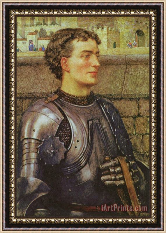 Eleanor Fortescue Brickdale A Knight in Armor Framed Print