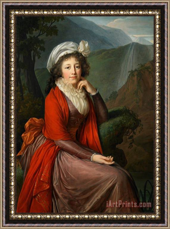 Elisabeth Louise Vigee Lebrun Maria Theresia Bucquoi Framed Print