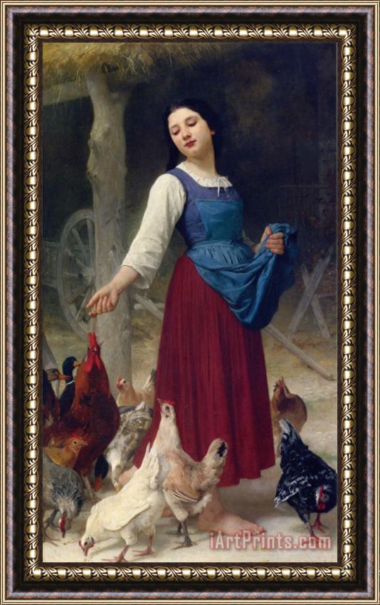 Elizabeth Jane Gardner Bouguereau The Farmer's Daughter Framed Painting