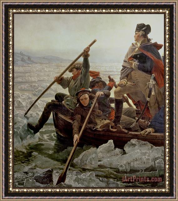 Emanuel Gottlieb Leutze Washington Crossing the Delaware River Framed Painting