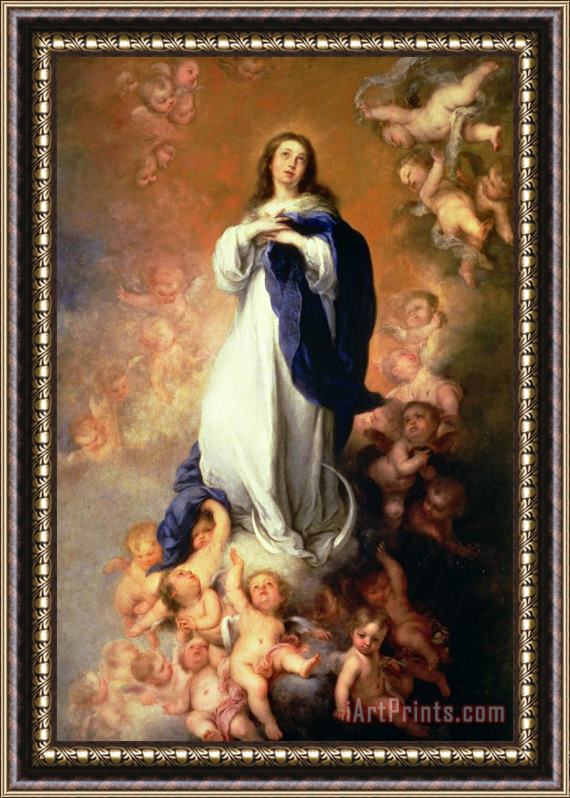 Esteban Murillo Immaculate Conception of the Escorial Framed Painting