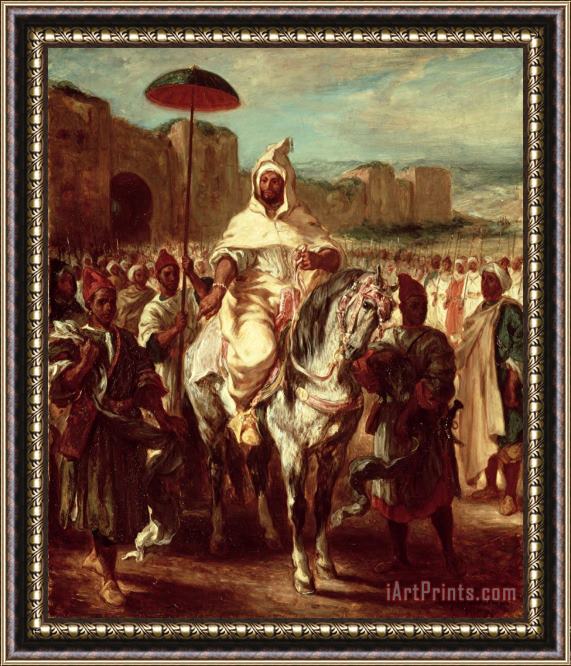 Eugene Delacroix Abd Ar Rahman, Sultan of Morocco Framed Print