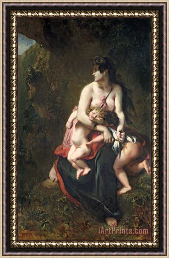 Eugene Delacroix Medea Framed Print