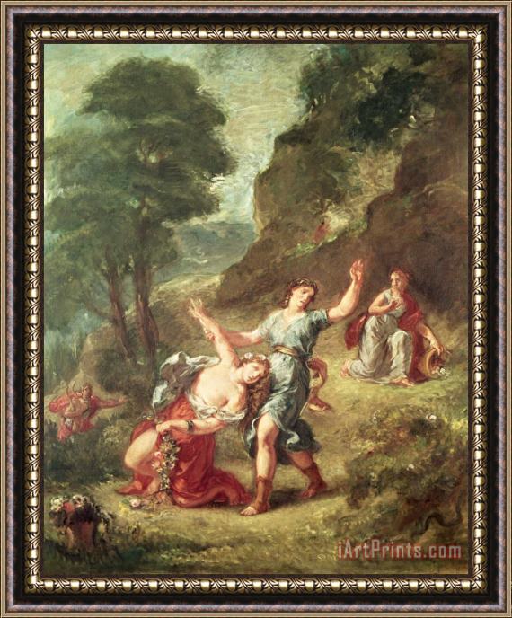 Eugene Delacroix Orpheus And Eurydice, Spring From a Series of The Four Seasons Framed Print