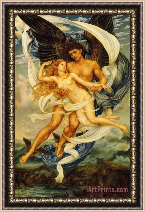 Evelyn De Morgan Boreas And Orietyia Framed Painting