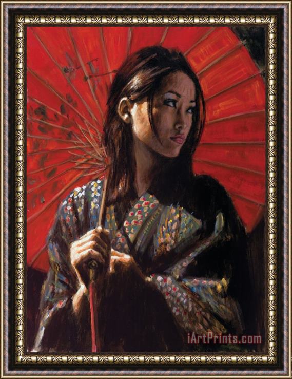 Fabian Perez Michiko II Framed Painting