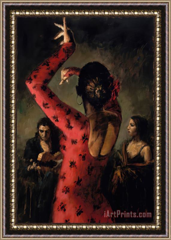 Fabian Perez Tablao Flamenco IV Framed Print