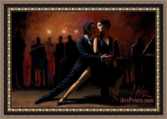 Fabian Perez Tango in Buenos Aires Framed Print