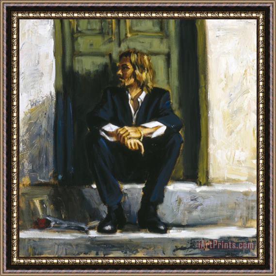 Fabian Perez Waiting for The Romance to Come Back I Framed Print