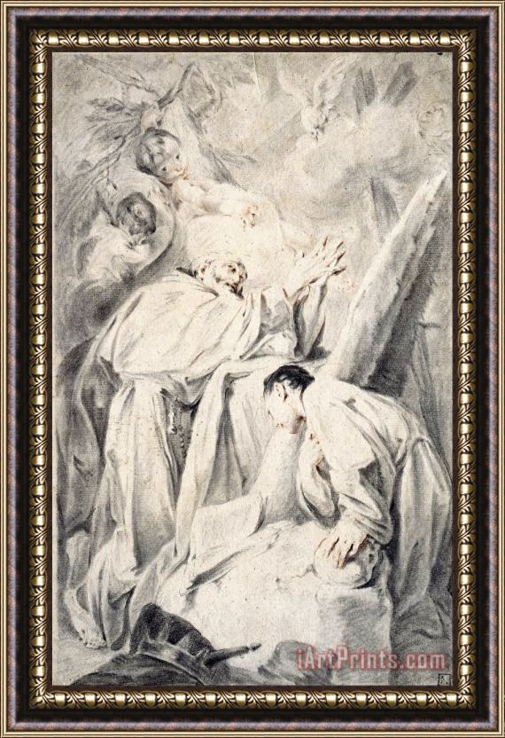 Federico Bencovich The Vision of Blessed Pietro Gambacorti Framed Painting