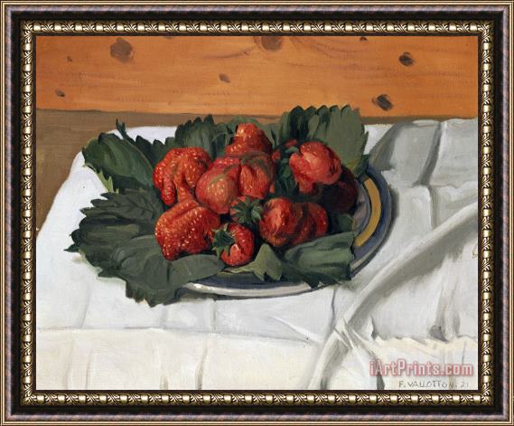 Felix Vallotton Still Life with Strawberries Framed Painting