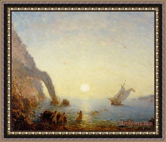 Felix Ziem The Call of the Sirens Framed Painting