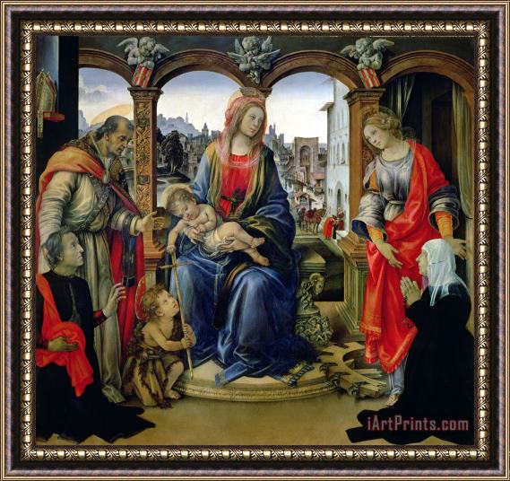 Filippino Lippi Madonna and Child Framed Painting