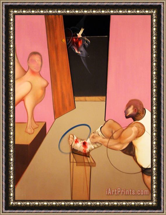 Francis Bacon Oedipus And The Sphinx, 1983 Framed Painting