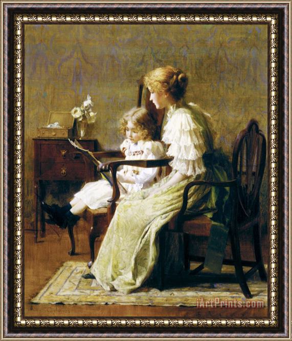 Francis Coates Jones Mother And Child Framed Painting