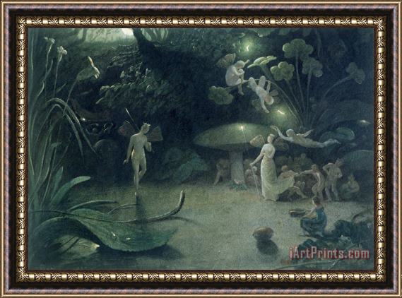 Francis Danby  Scene from 'A Midsummer Night's Dream Framed Painting