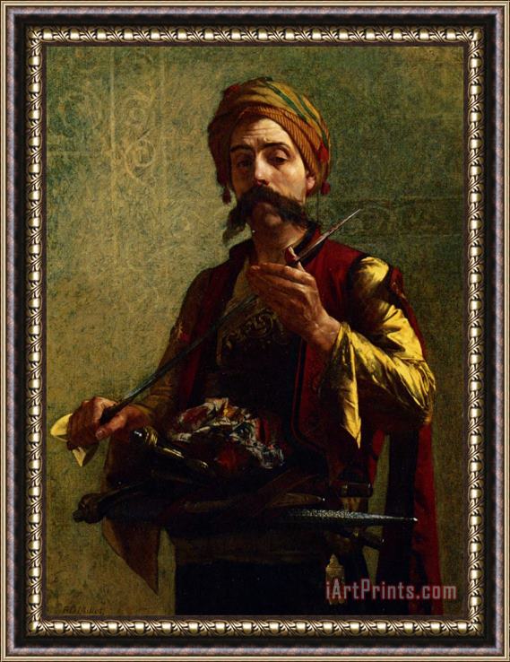Francis Davis Millet The Turkish Soldier Framed Print