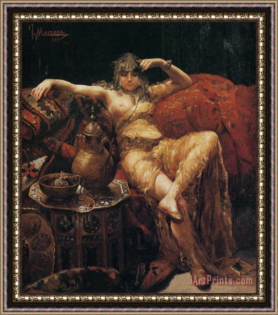 Francisco Masriera Y Manovens An Odalisque Framed Painting