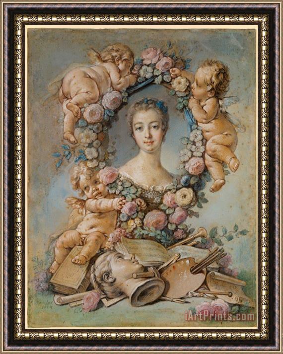 Francois Boucher Madame De Pompadour Framed Print
