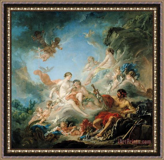 Francois Boucher The Forge of Vulcan Framed Painting