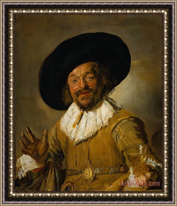 Frans Hals The Merry Drinker Framed Print