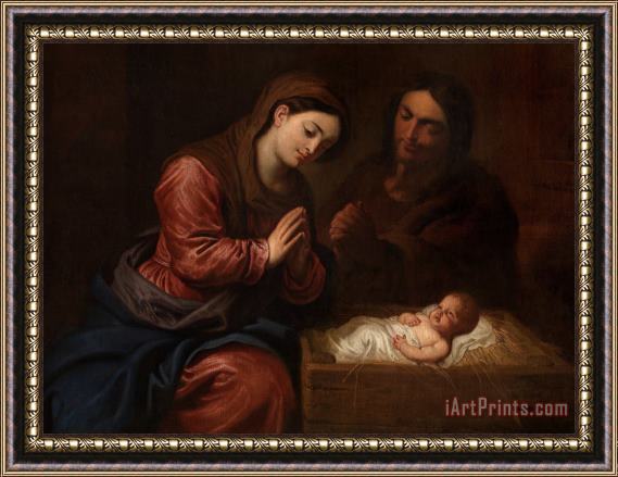Frans II the Younger Francken The Birth Of Christ Framed Painting