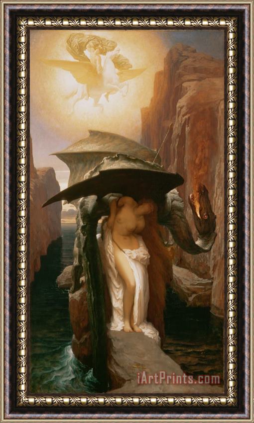 Frederic Leighton Perseus and Andromeda Framed Painting
