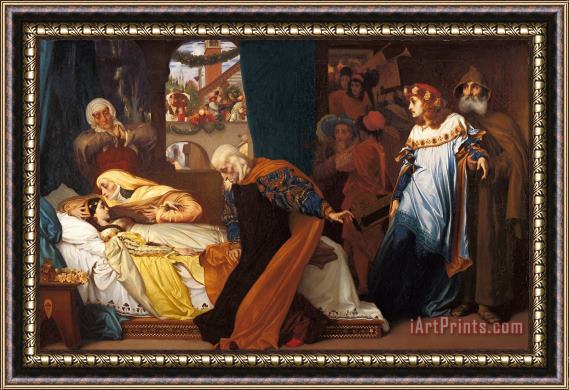 Frederic Leighton The Feigned Death of Juliet Framed Print