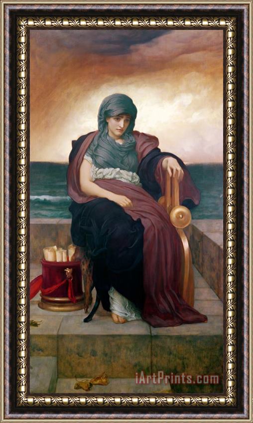 Frederic Leighton The Tragic Poetess Framed Painting
