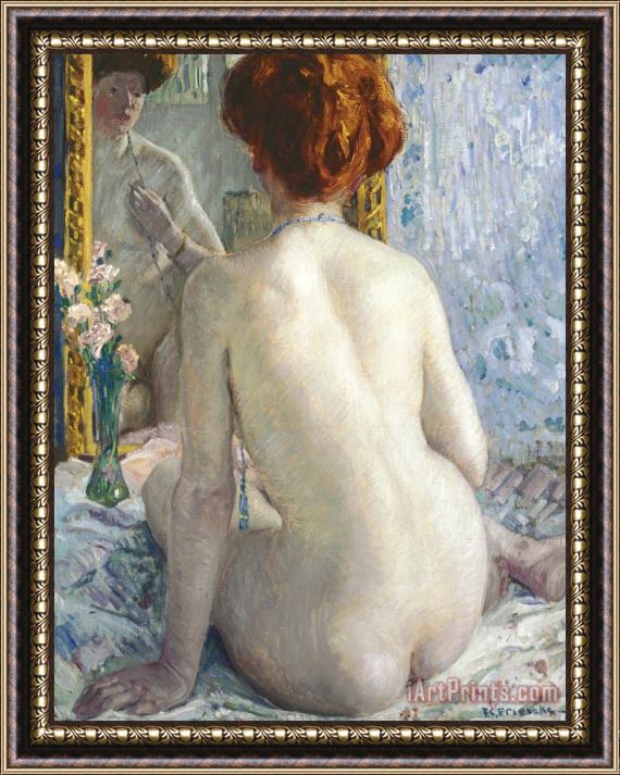 Frederick Carl Frieseke Reflections (marcelle) Framed Painting