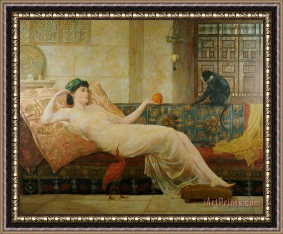 Frederick Goodall A Dream of Paradise Framed Painting