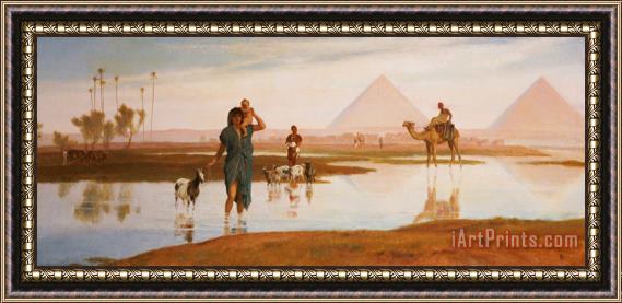 Frederick Goodall Overflow of the Nile Framed Painting