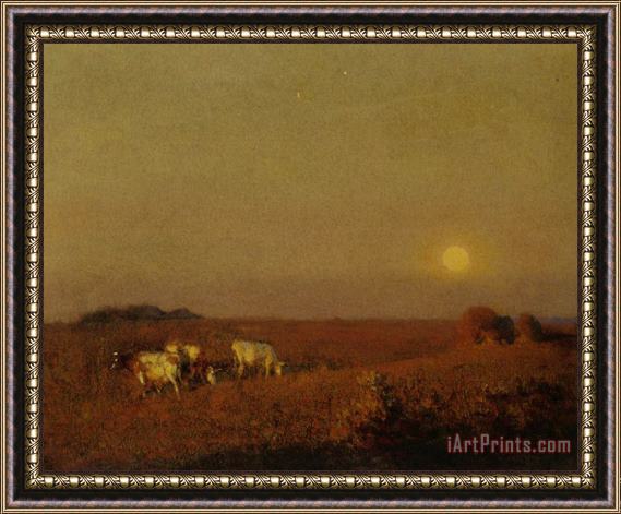 Frederick Hall The Rising Moon Framed Painting