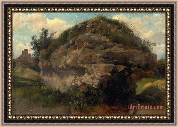 Frederick W. Watts Rocky Hillside Framed Print