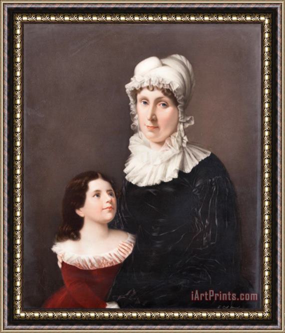 Friedrich Till Lucretia Elizabeth Hanneby (morgan) And Judith Livingston Framed Print