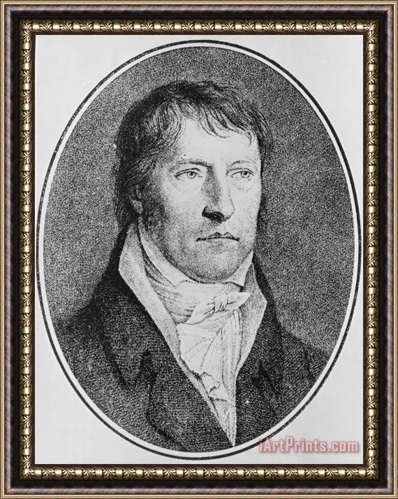 FW Bollinger Portrait Of Georg Wilhelm Friedrich Hegel Framed Painting