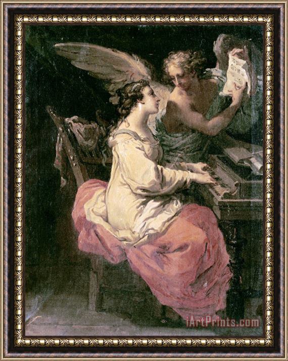 Gaetano Gandolfi Saint Cecilia Framed Print