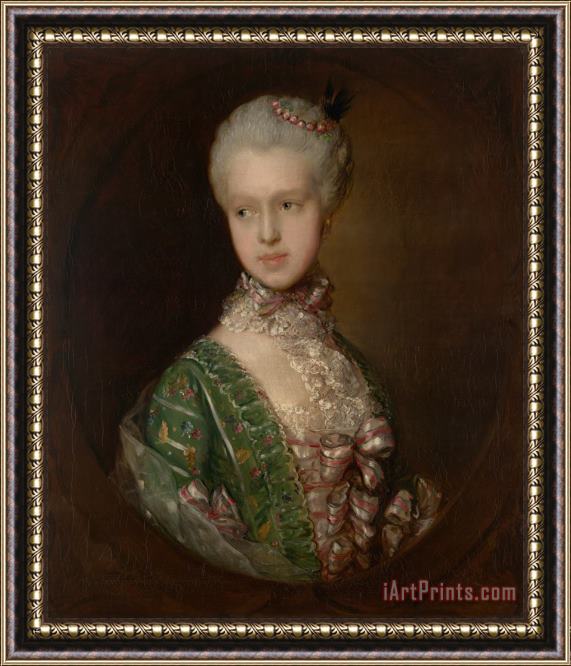 Gainsborough, Thomas Elizabeth Wrottesley, Later Duchess of Grafton Framed Painting