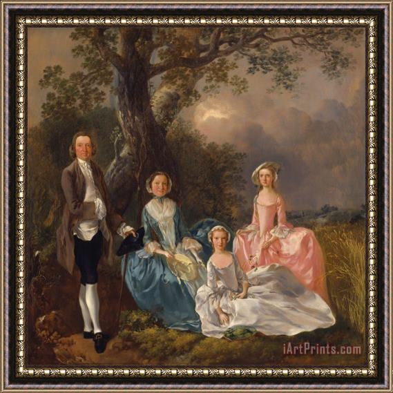 Gainsborough, Thomas The Gravenor Family Framed Print