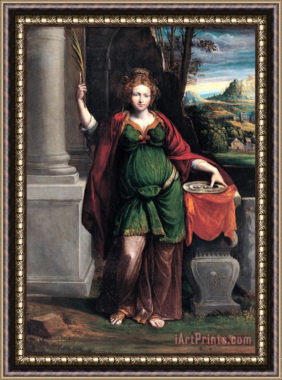 Garofalo Saint Lucy Framed Painting