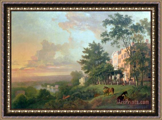 George Barret A View From The Terrace, Richmond Hill Framed Print