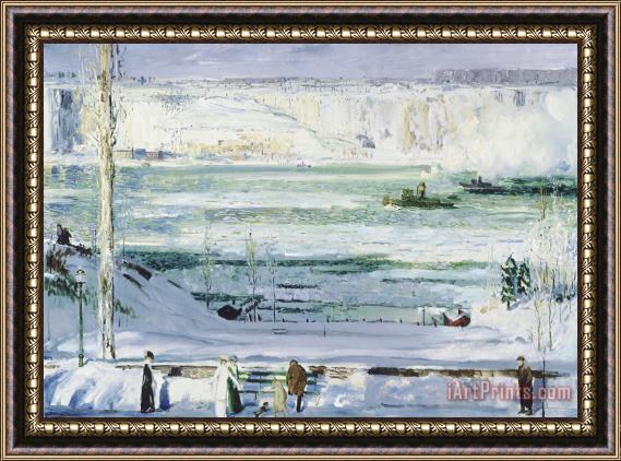 George Wesley Bellows Snow Capped River Framed Print