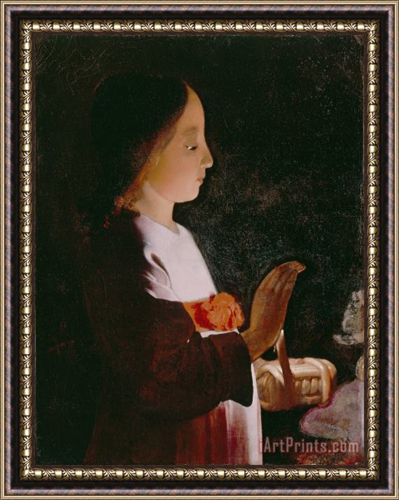Georges de la Tour Young Virgin Mary Framed Painting