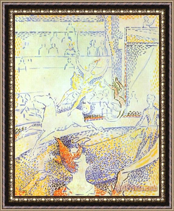 Georges Seurat Study for The Circus 1891 Framed Print